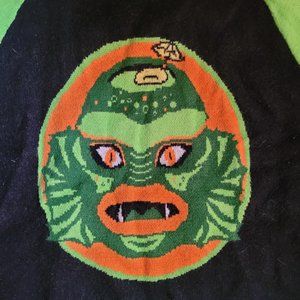 Oblong Box Shop 3/4 sleeve Creature Tiki Mug Sweater